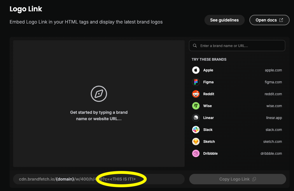 CLIENT_ID screenshot